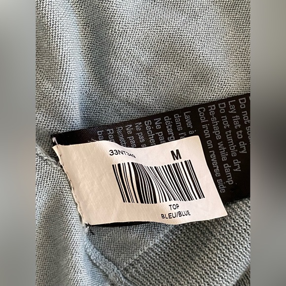 Vintage Sandra Angelozzi wrap around silk/cotton blend knit top. - Picture 8 of 8